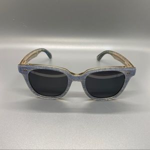 TOMS Navy Blue & White Sunglasses